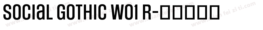 Social Gothic W01 R字体转换